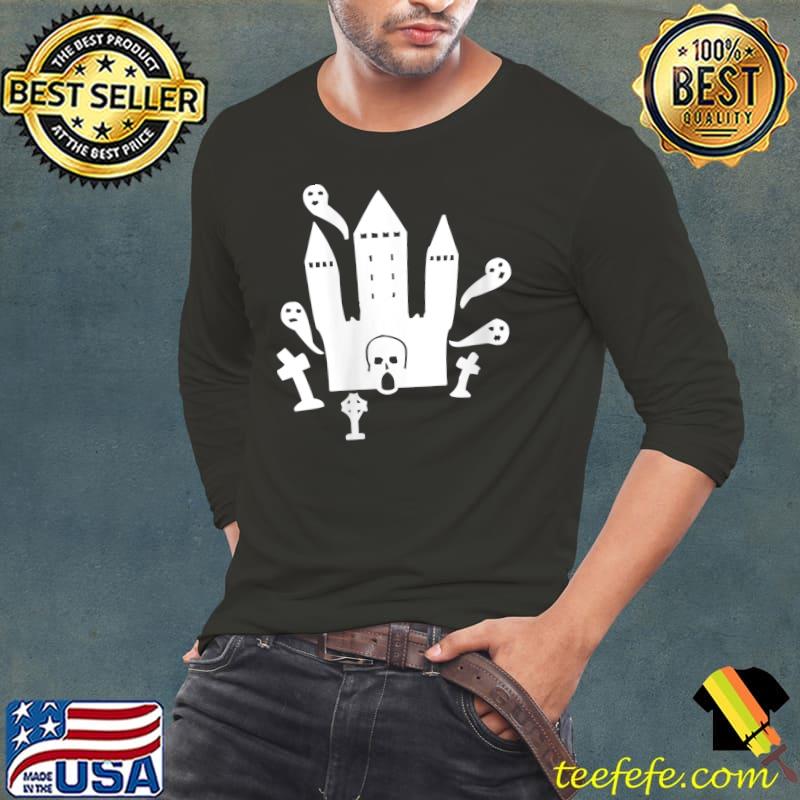 Scary Mansion Ride Halloween T-Shirt Long Sleeve Tee Scary Mansion Ride Halloween T-Shirt Long Sleeve Tee