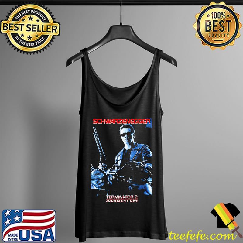 Schwarzenegger Terminator Judgment Day Poster Shirt Tank Top Schwarzenegger Terminator Judgment Day Poster Shirt Tank Top