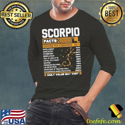 SCORPIO FACTS T-SHIRT