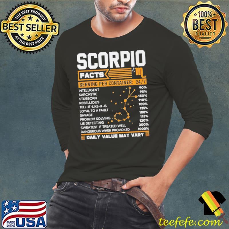SCORPIO FACTS T-SHIRT