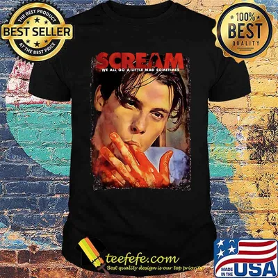 Scream Movie We All Go A Little Mad Sometimes Billys T-Shirt