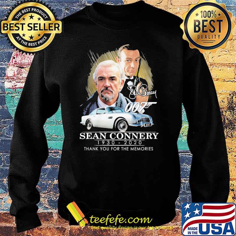 Sean Connery 1930 2020 Thank You For The Memories Signature Shirt Sweater Sean Connery 1930 2020 Thank You For The Memories Signature Shirt Sweater