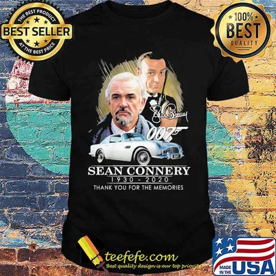 Sean Connery 1930 2020 Thank You For The Memories Signature Shirt