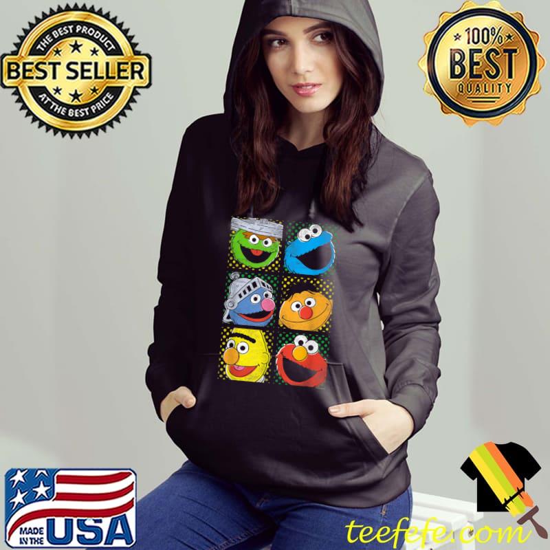 Sesame Street Group Squares T-Shirt