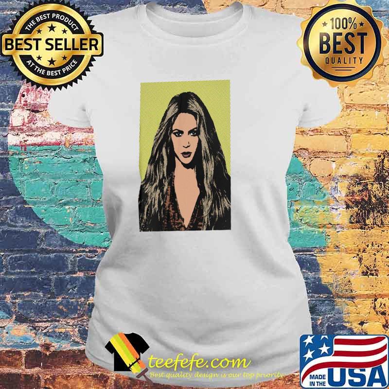 Shakira Poster Paint Shirt Laides tee Shakira Poster Paint Shirt Laides tee