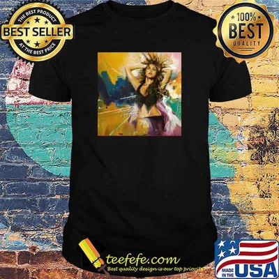 Shakira Poster Paint Watercolor Shirt