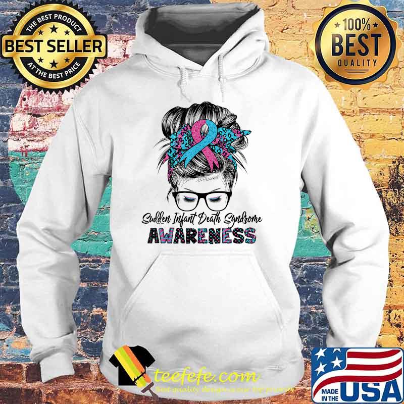 SIDS sudden infant death awareness messy hair bun leopard T-Shirt Hoodie SIDS sudden infant death awareness messy hair bun leopard T-Shirt Hoodie