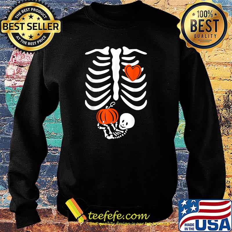 Skeleton Baby Pregnant Xray Rib Cage for Fall Halloween T-Shirt Sweater Skeleton Baby Pregnant Xray Rib Cage for Fall Halloween T-Shirt Sweater