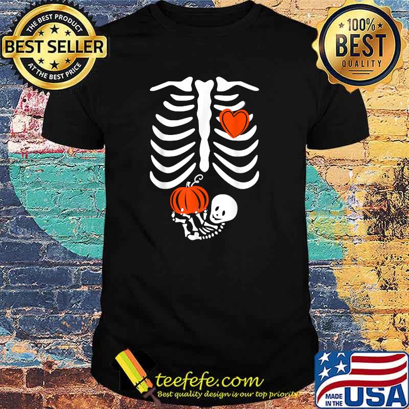 Skeleton Baby Pregnant Xray Rib Cage for Fall Halloween T-Shirt Skeleton Baby Pregnant Xray Rib Cage for Fall Halloween T-Shirt