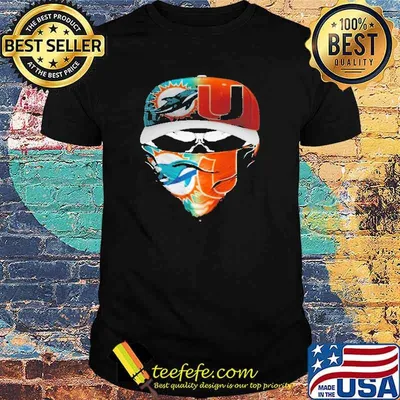 Skull Miami Dolphins and Miami Hurricanes shirt