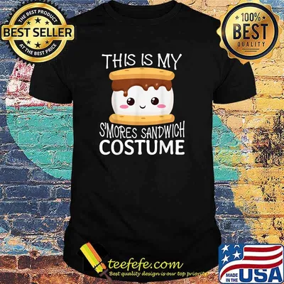 Smores Sandwich Big Camping Kawaii Halloween Group Costume T-Shirt