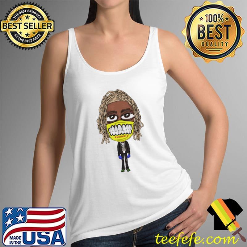 Smurkio Mask Lil Durk Shirt Tank Top Smurkio Mask Lil Durk Shirt Tank Top