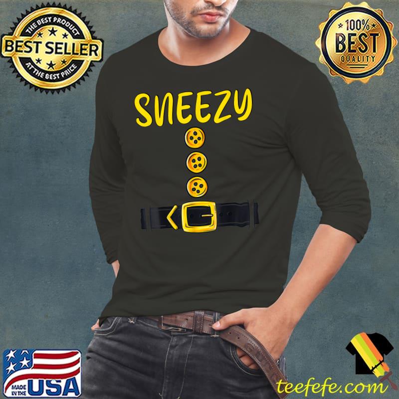 Sneezy Dwarf Halloween Costume Color Matching Bashful Dwarf T-Shirt Sneezy Dwarf Halloween Costume Color Matching Bashful Dwarf T-Shirt