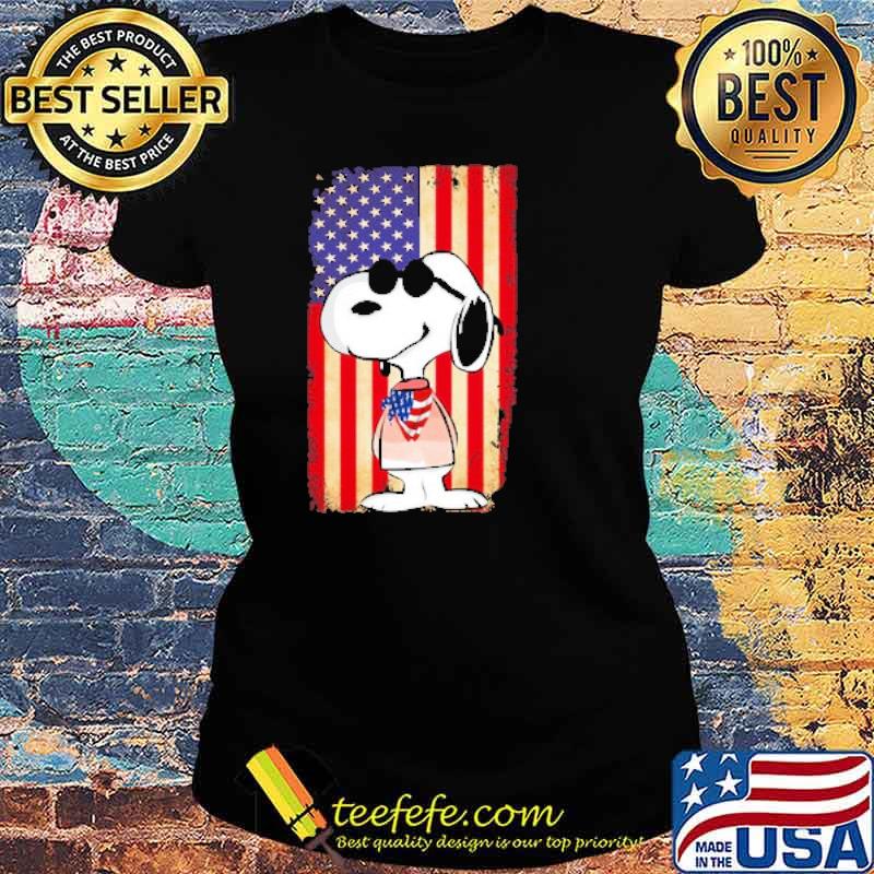 Snoopy american flag s Ladies tee Snoopy american flag s Ladies tee