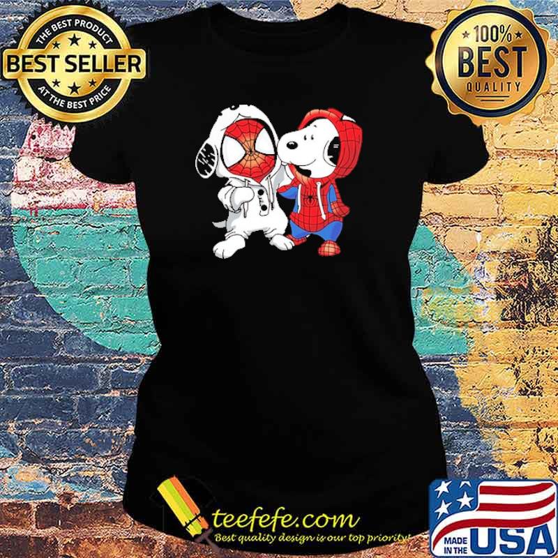 Snoopy and spider man s Ladies tee Snoopy and spider man s Ladies tee