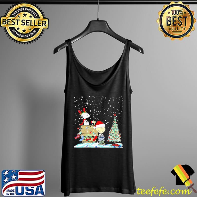 Snoopy Christmas Tree Snow Shirt Tank Top Snoopy Christmas Tree Snow Shirt Tank Top