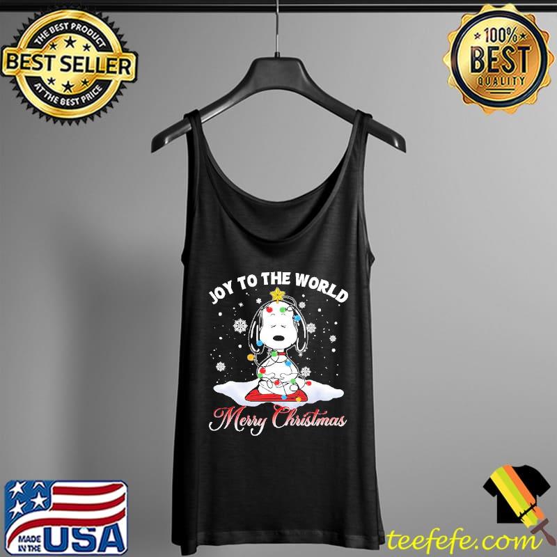 Snoopy Joy To The World Merry Christmas Shirt Tank Top Snoopy Joy To The World Merry Christmas Shirt Tank Top