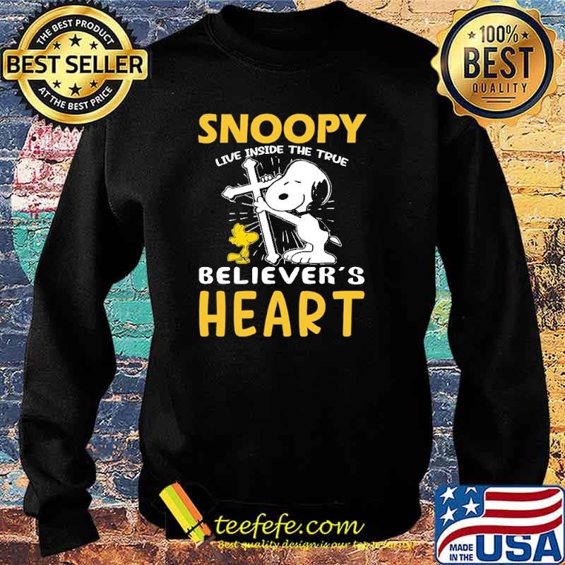 Snoopy Live Inside The True Believer's Heart Snoopy Shirt Sweater Snoopy Live Inside The True Believer's Heart Snoopy Shirt Sweater