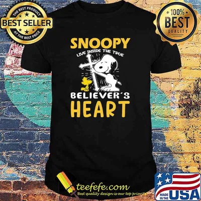 Snoopy Live Inside The True Believer's Heart Snoopy Shirt