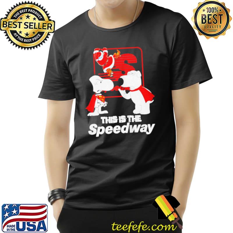 SNOOPY SUPERMAN SANTA THIS IS THE SPEEDWAY CHRISTMAS SHIRT Unisex SNOOPY SUPERMAN SANTA THIS IS THE SPEEDWAY CHRISTMAS SHIRT Unisex