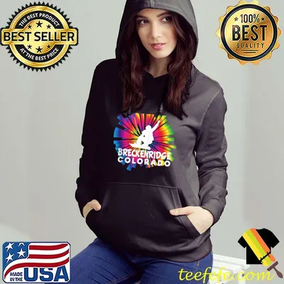 Snowboard Breckenridge Tie–Dye Style Cool Breckenridge Cool T-shirt
