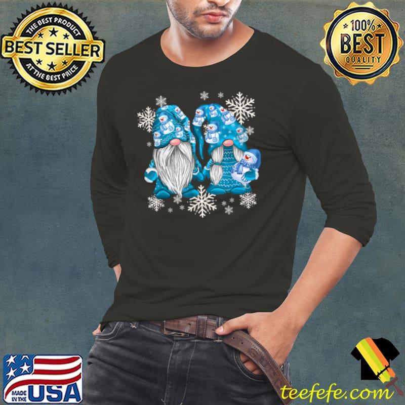 Snowman Gnomies With Snowflakes Cute Winter Gnome Shirt