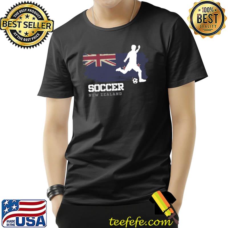 Soccer New Zealand Flag Football Team Soccer Player T-Shirt Unisex Soccer New Zealand Flag Football Team Soccer Player T-Shirt Unisex