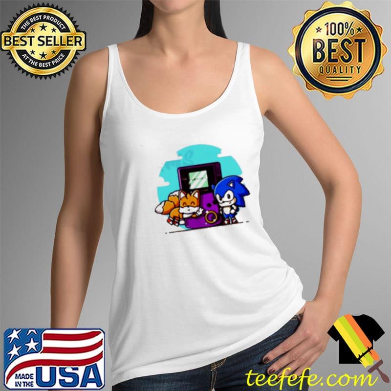 Sonic Gameboy Design Anime Shirt Tank Top Sonic Gameboy Design Anime Shirt Tank Top