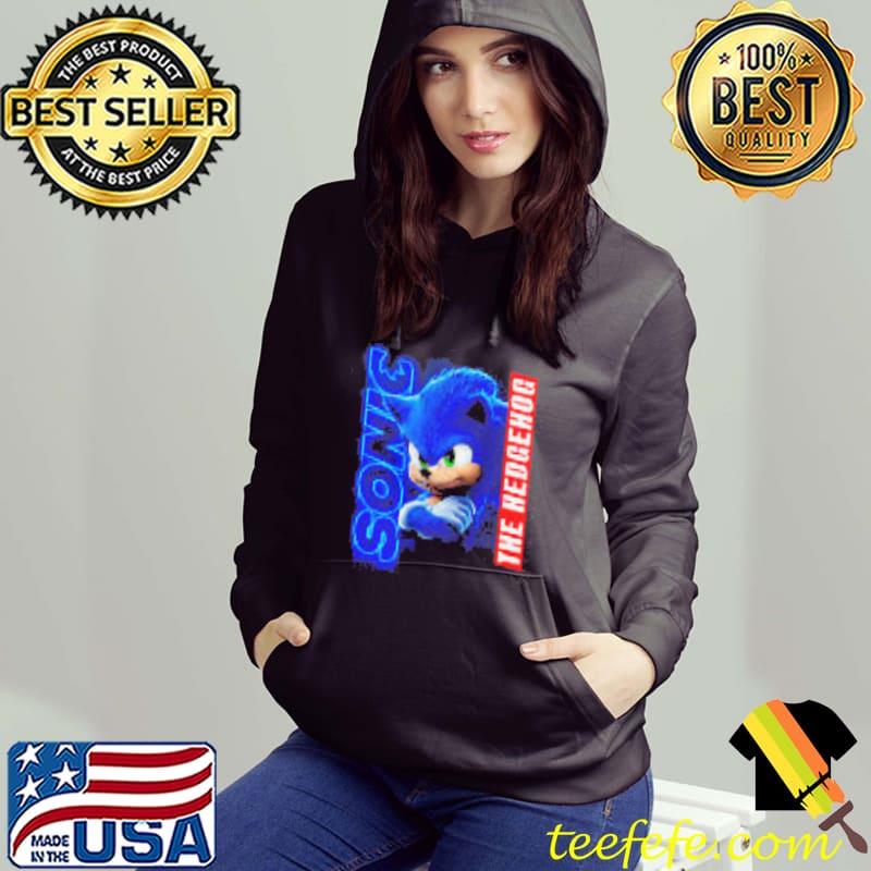 Sonic The Hedgehog Blue Shirt Hoodie Sonic The Hedgehog Blue Shirt Hoodie