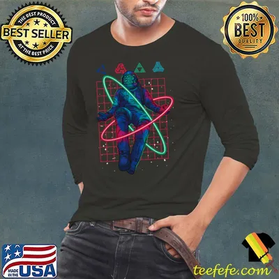 Spaceman Neon Colorful Vaporwave Style T-Shirt