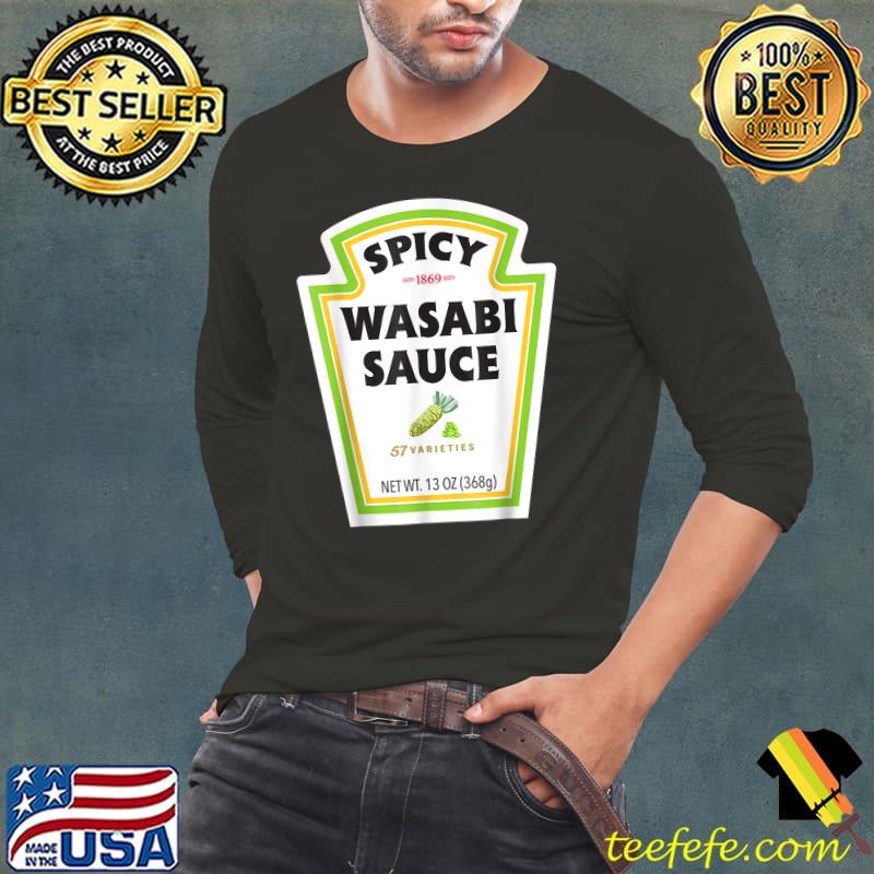 Spicy Wasabi Sauce Bottle Label Funny Halloween Costume T-Shirt