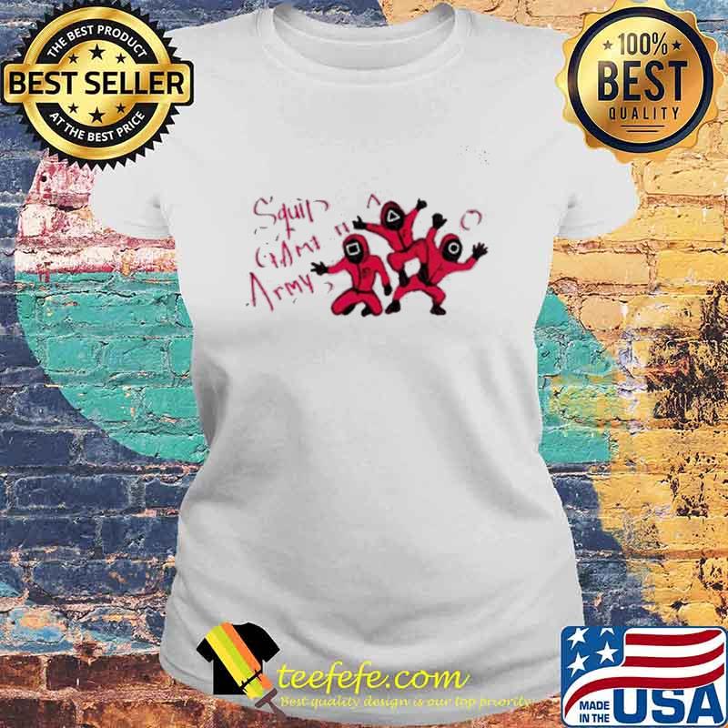 Squid Game Army Pink Shirt Laides tee Squid Game Army Pink Shirt Laides tee