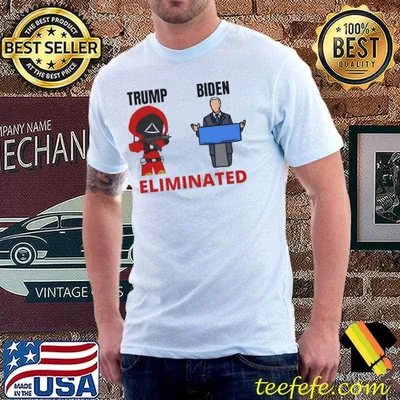 Squid Game Biden Eliminated By Trump Shirt