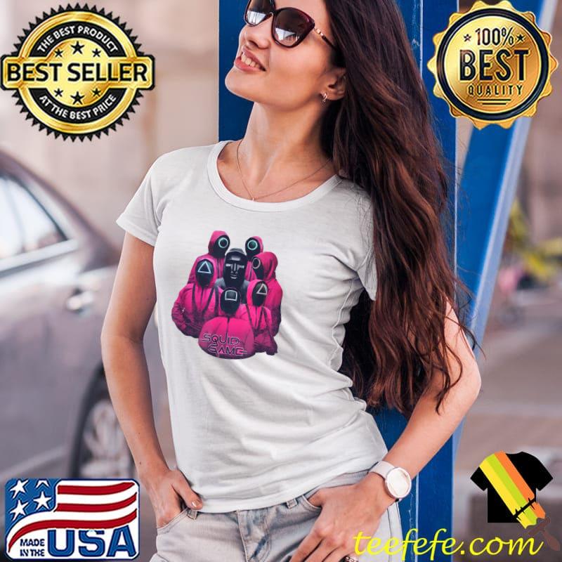 Squid Game Front Man And Guards Ring T-Shirt Ladies Tee Squid Game Front Man And Guards Ring T-Shirt Ladies Tee
