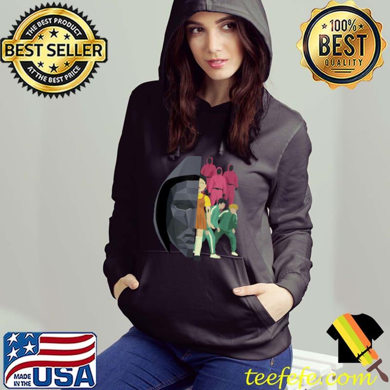 Squid Game Front Man Split Logo T-Shirt Hoodie Squid Game Front Man Split Logo T-Shirt Hoodie