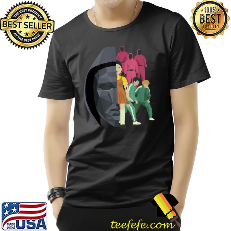 Squid Game Front Man Split Logo T-Shirt Unisex Squid Game Front Man Split Logo T-Shirt Unisex