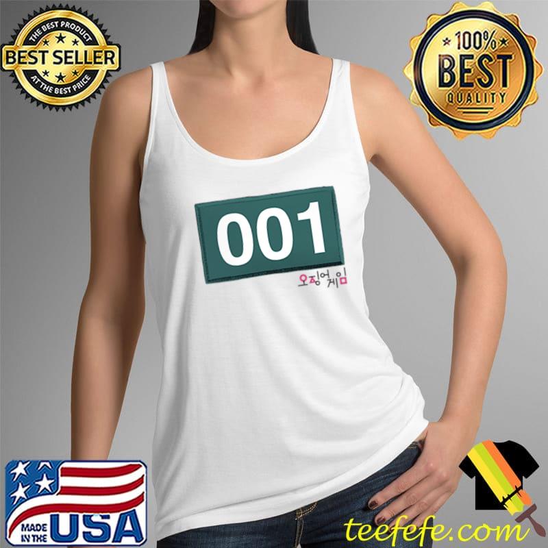 Squid Game Player 001 Pocket Costume T-Shirt Tank Top Squid Game Player 001 Pocket Costume T-Shirt Tank Top