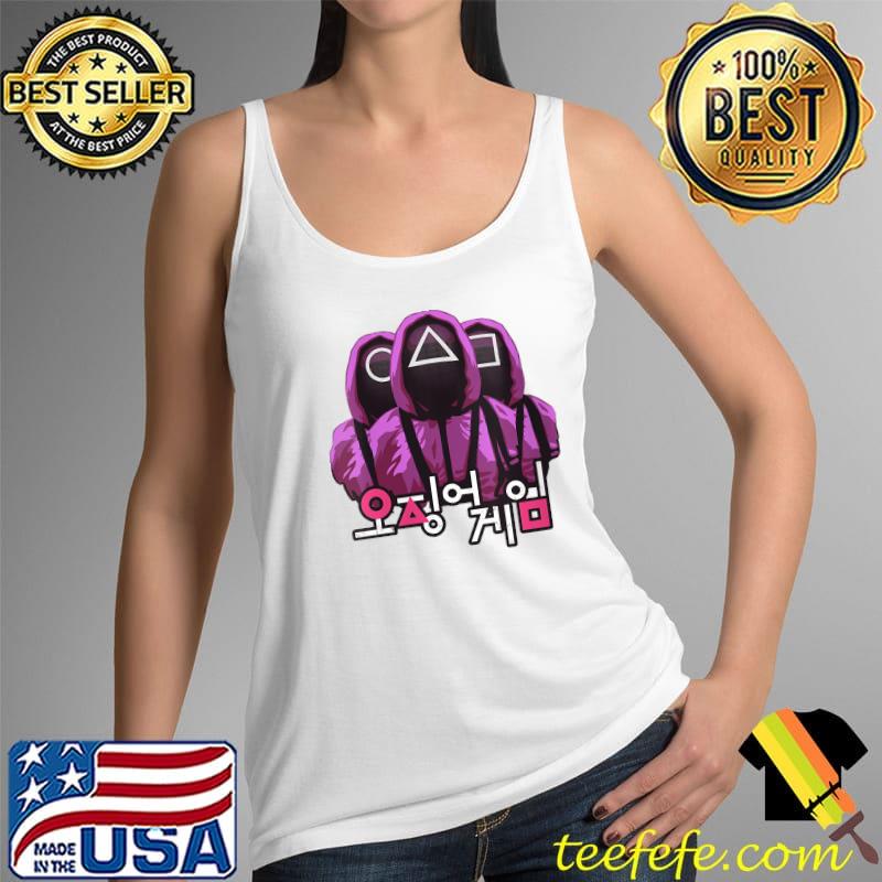 Squid Game Three Masked Guards T-Shirt Tank Top Squid Game Three Masked Guards T-Shirt Tank Top