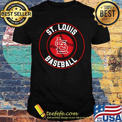 St. Louis Baseball Missouri Cardinal Badge T-Shirt
