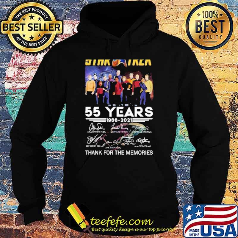 Star trek 55 years 1966 2021 thank you for the memories signatures s Hoodie Star trek 55 years 1966 2021 thank you for the memories signatures s Hoodie