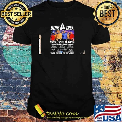 Star Trek 55 Years 1966 2021 Thank You For The Memories Signatures William Shatner shirt