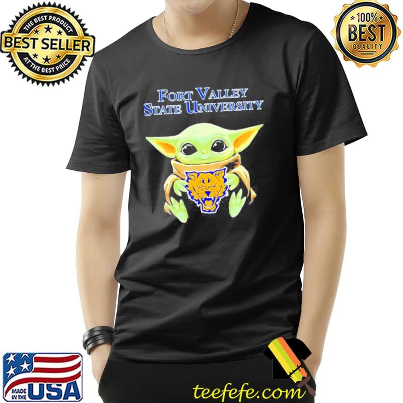 Star Wars Baby Yoda Hug Fort Valley State University Shirt Unisex Star Wars Baby Yoda Hug Fort Valley State University Shirt Unisex