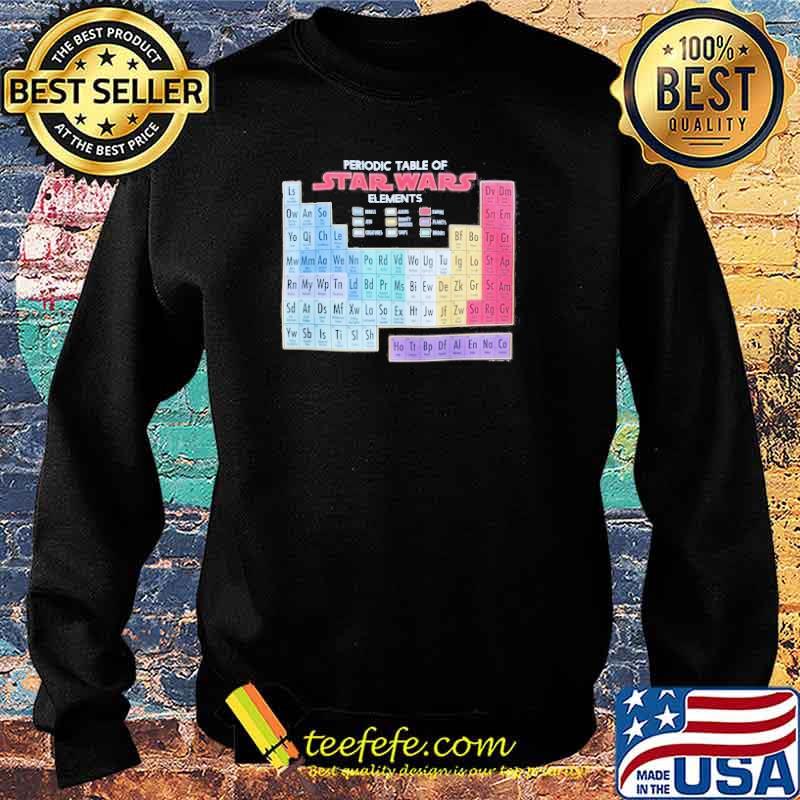 Star Wars Periodic Table of Elements T-Shirt Sweater Star Wars Periodic Table of Elements T-Shirt Sweater