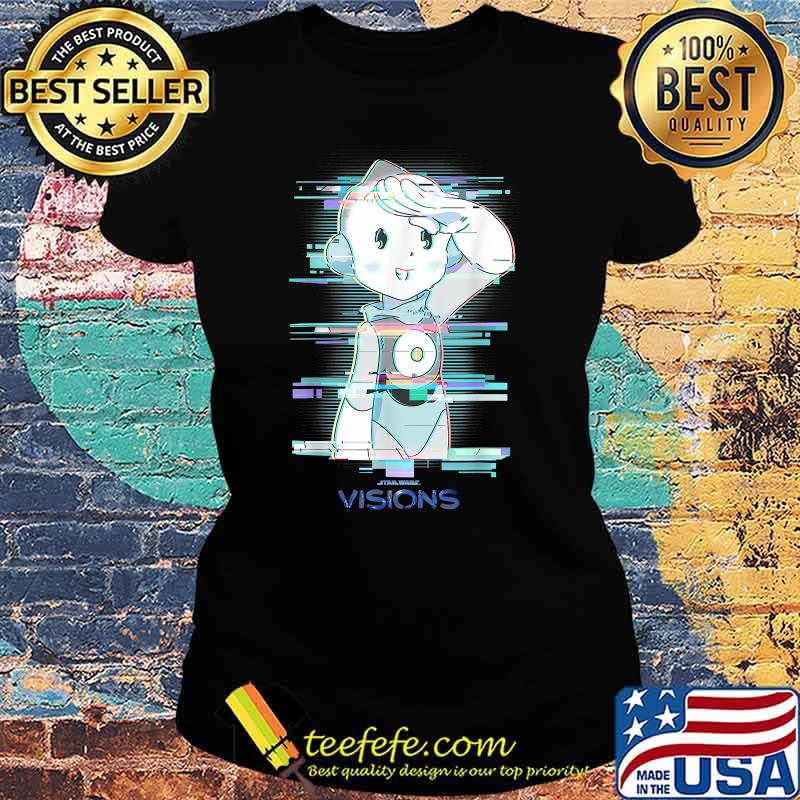 Star Wars Visions Character Glitch T-Shirt Ladies tee Star Wars Visions Character Glitch T-Shirt Ladies tee