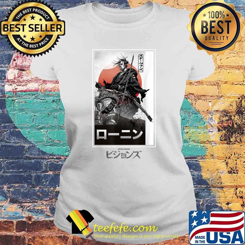 Star Wars Visions Samurai Poster T-Shirt Laides tee Star Wars Visions Samurai Poster T-Shirt Laides tee