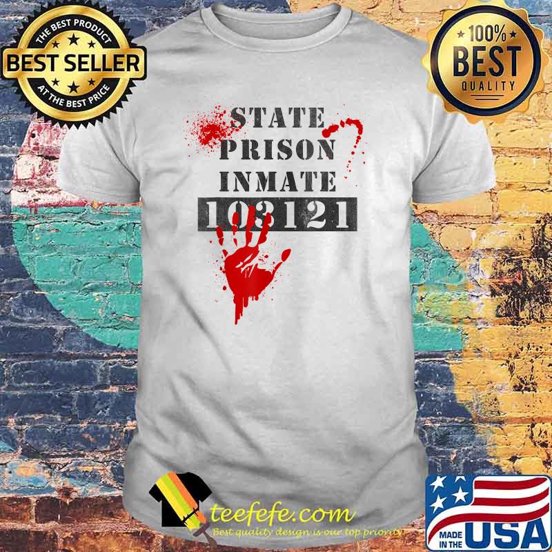 State Prison Inmate bloody Vintage 103121 Halloween costume T-Shirt