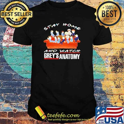 Stay Home And Watch Grey's Anatomy Shirt