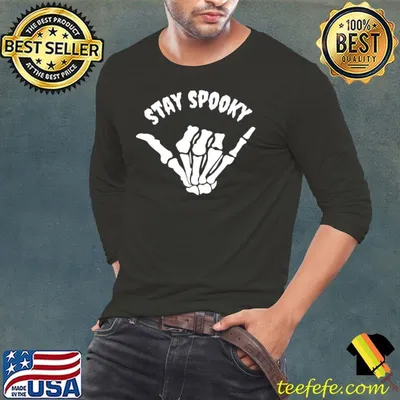 Stay Spooky Skeleton Hand Halloween T-Shirt