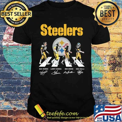 Steelers Dan Marino Larry Csonka Bob Griese Don Shula Signature Shirt