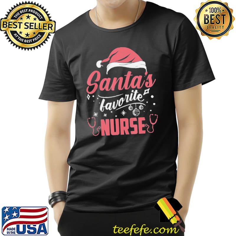 STETHOSCOPE CHRISTMAS RN XMAS NURSING SANTAS FAVORITE NURSE T-SHIRT Unisex STETHOSCOPE CHRISTMAS RN XMAS NURSING SANTAS FAVORITE NURSE T-SHIRT Unisex